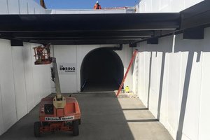 Элон Маск показал разгон платформы в тоннеле под Лос-Анджелесом