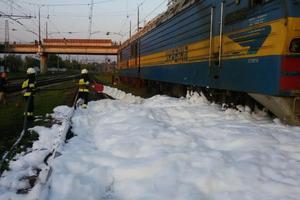 В Днепропетровской области горел поезд с бензином