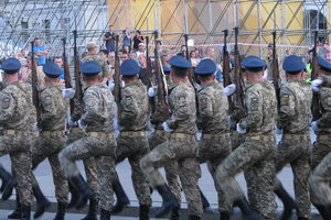 В Киеве прошла вторая репетиция военного парада ко Дню Независимости