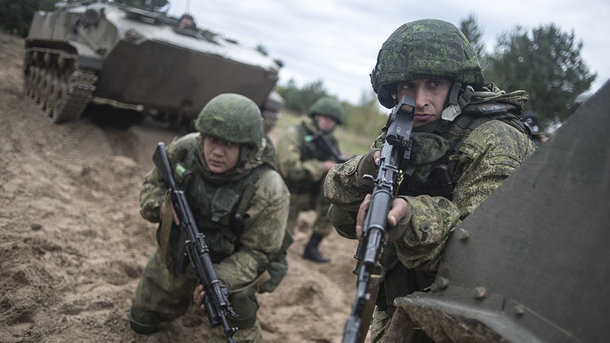 В Минск прибыло подразделение русского спецназа
