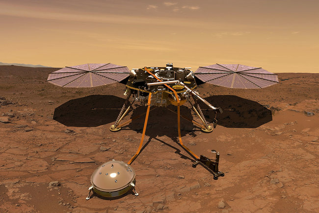 InSight has successfully descended to the surface of Mars. Photo: nasa.gov