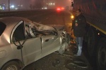 В Киеве "легковушка" протаранила грузовик, водитель выжил чудом
