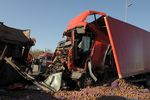 В Киеве грузовик с картошкой протаранил прицеп с кукурузой