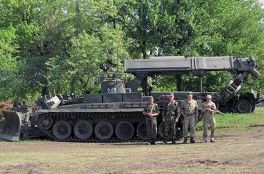 Инженерные войска ВС Украины помогают в проведении антитеррористической операции