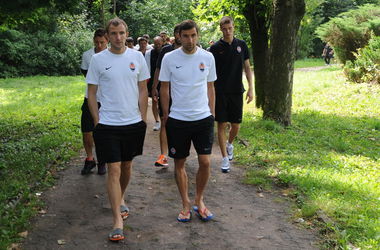 Футболисты "Шахтера" прогулялись по Львову