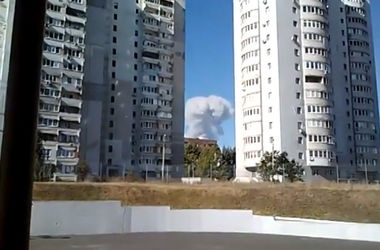 В Донецке произошел мощный взрыв. Видео.
