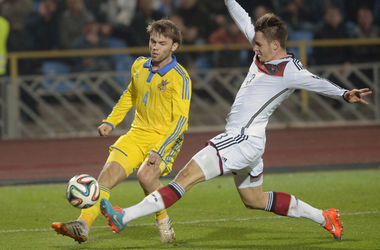 Молодежная сборная Украины уступила Германии в ответном матче плей-офф Евро-2015