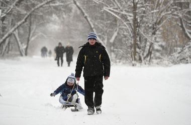 Завтра в Украине метель, мороз, снег