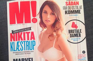 20-летняя политик из Дании разделась для мужского журнала