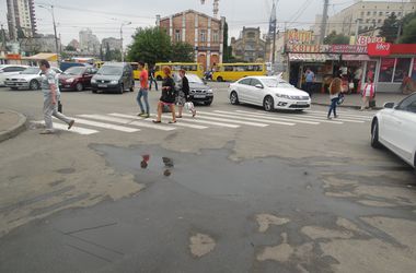 В Киеве водитель наехал на 79-летнюю женщину на пешеходном переходе