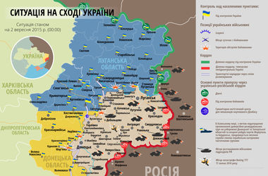 Самые "горячие" точки Донбасса 2 сентября: интерактивная карта боев и обстрелов