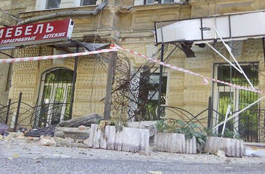 В центре Одессы рухнул балкон