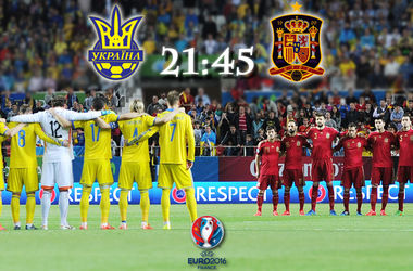 Онлайн матча Украина - Испания
