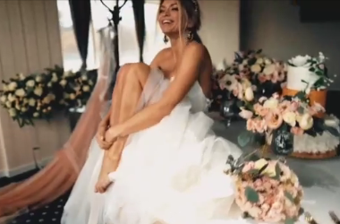 Вера Брежнева в свадебном платье танцевала на столе (фото, видео)