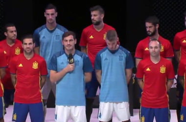 Испанцы показали форму, в которой будут играть на Евро-2016