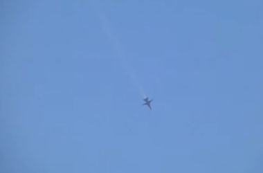 Появилось видео падения сбитого российского самолета в Сирии
