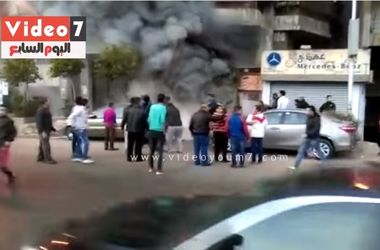 В сети появилось видео пожара в ресторане Египта после нападения