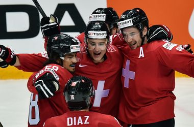 Сборная Швейцарии обыграла в овертайме Данию на чемпионате мира по хоккею