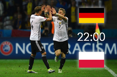 Евро-2016: Онлайн матча Германия - Польша (фото, видео)