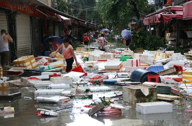 В Китае уже 28 человек стали жертвами тайфуна "Меранти"