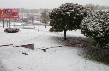 Под Киевом выпал первый снег