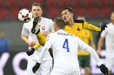 ЧМ-2018: сборная Словакии разгромила дома Литву
