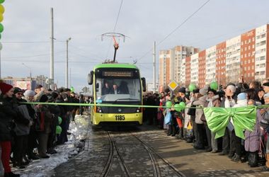 В день открытия трамвая, которого льввяне ждали десятки лет. Фото: 24tv.ua