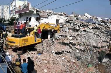 В Индии рухнул строящийся дом, есть погибшие 