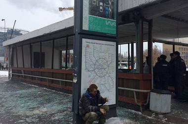 Появилось видео с места взрыва у метро в Москве