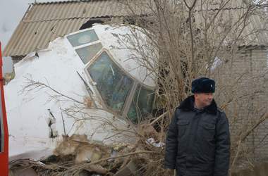 Первые кадры с места крушения турецкого самолета в Киргизии