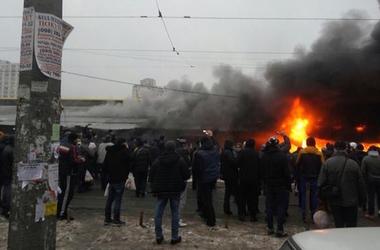 В Одессе горел "Привоз"