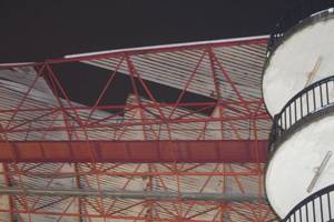 Стадион, где предстоит сыграть "Шахтеру" в Лиге Европы, пострадал от шторма