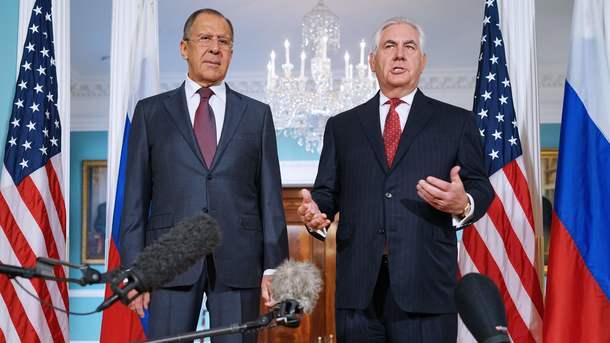 Сергей Лавров и Рекс Тиллерсон. Фото AFP 