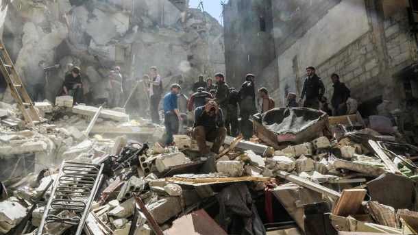 После химической атаки в Идлибе. Фото: AFP