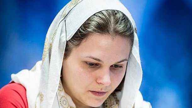 Анна Музычук на чемпионате мира в Иране. Фото fide.com