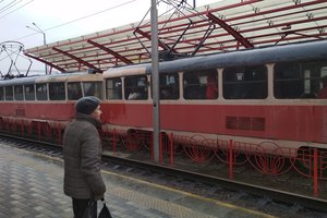 В Киеве временно закрывается движение трамваев маршрутов №№ 1,2 на Борщаговке