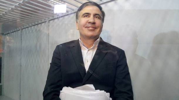 Михеил Саакашвили в суде. Фото: &quot;Сегодня&quot;