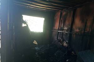 В Киевской области мужчина сгорел в железном вагончике