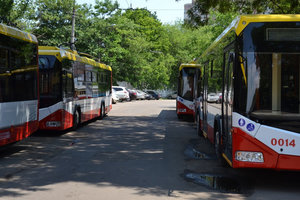 В Одессу прибыли новенькие троллейбусы из Беларуси: фото
