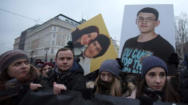 В Словакии убийство вызвало массовые протесты. Фото: AFP