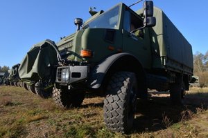 Литва получила партию немецких военных внедорожников UNIMOG U5000