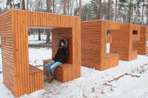 Прогулка зимой: где в Киеве найти новые арт-объекты и необычные скамейки