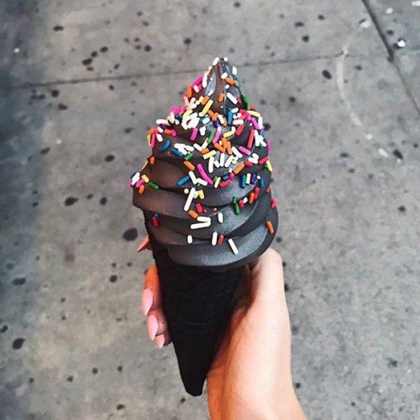 black-ice-cream-cone-little-damage