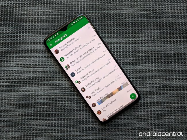 google-hangouts-oneplus-6t-messages-list-greymesh